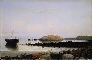 Fitz Hugh Lane Brace's Rock, Eastern Point, Gloucester, Massachusetts. Germany oil painting artist
